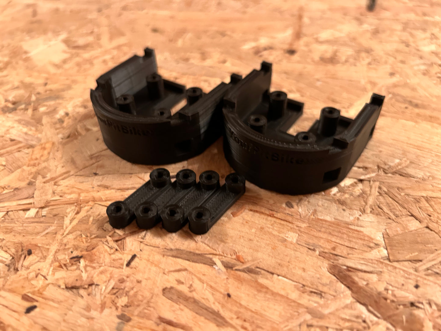 Pitbike pair of footrest slider/crash pad for screwing/cable ties for Malcor Dream