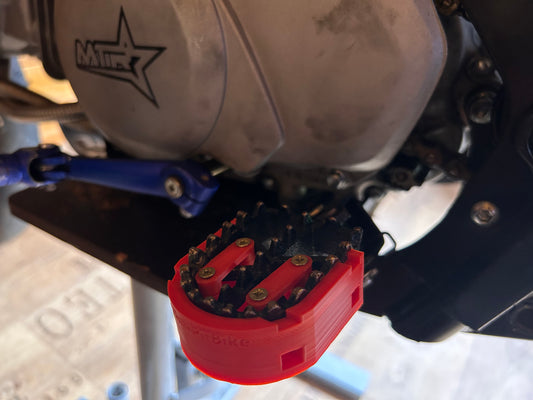 Pitbike Paar Fußrastenschleifer-/sturzpad zum Schrauben/Kabelbinder für Malcor Dream
